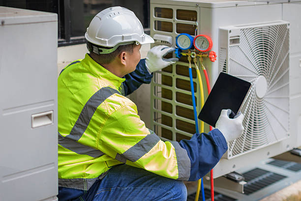 Professional Hvac technician working in Arcadia, WI